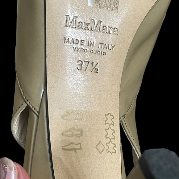 MaxMara sling backs court chain heels Slingback size 7.5(37.5) - Picture 10 of 14
